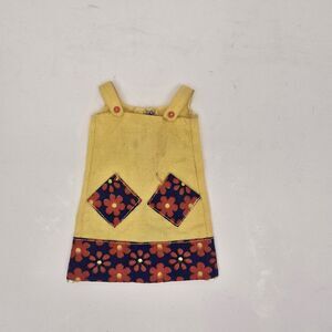 Vintage Mattel Barbie Francie Summer Coolers Dress Yellow 1965